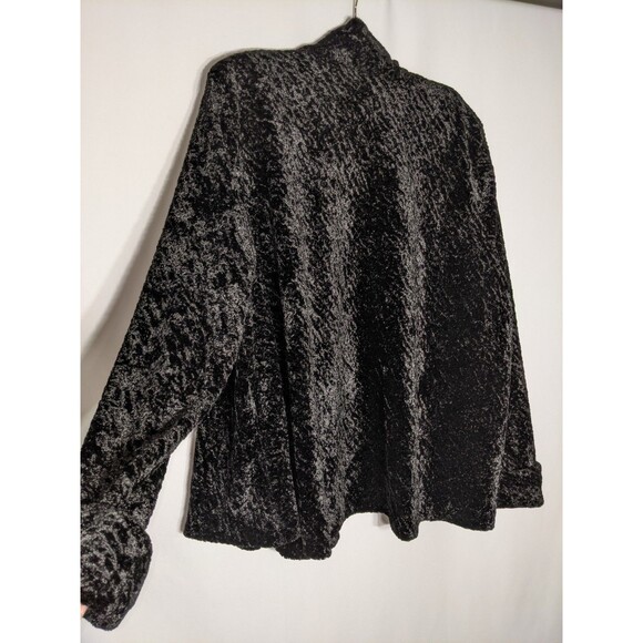 Vintage 50s Inspired Cape Jacket Women's Size 22 24 XXL Black Mobwife Goth Punk - Picture 5 of 10